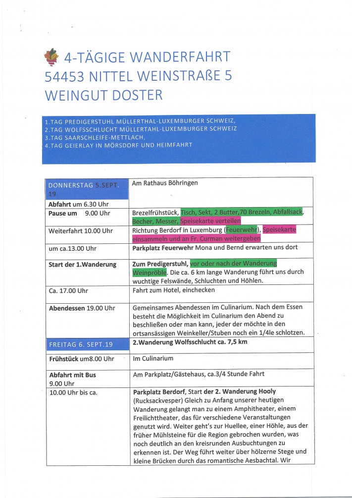 Wanderreise-Information Seite 1